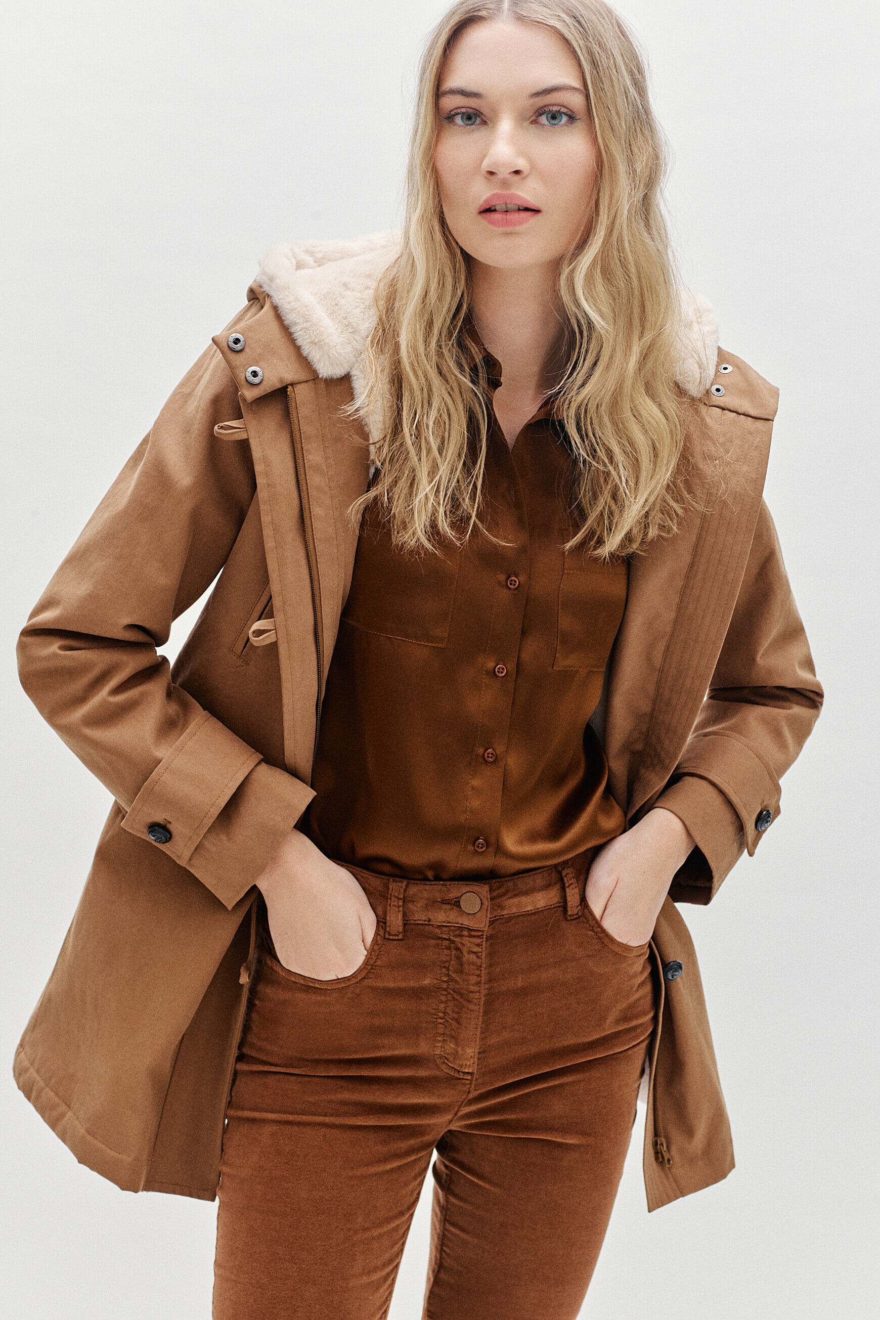 parka electra taupe femme