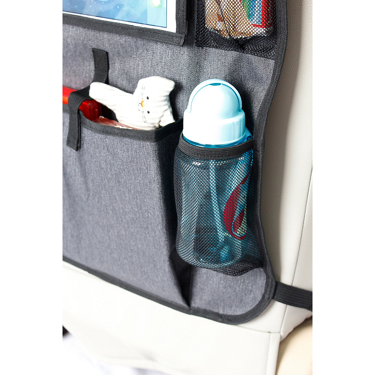Auto Rückenlehnenschutz mit Organizer und Tablet-Halter