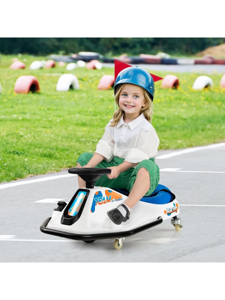 COSTWAY 24V Elektro Gokart 9–15 km/h mit bürstenlosem 200W-Motor in Blau günstig kaufen onesize