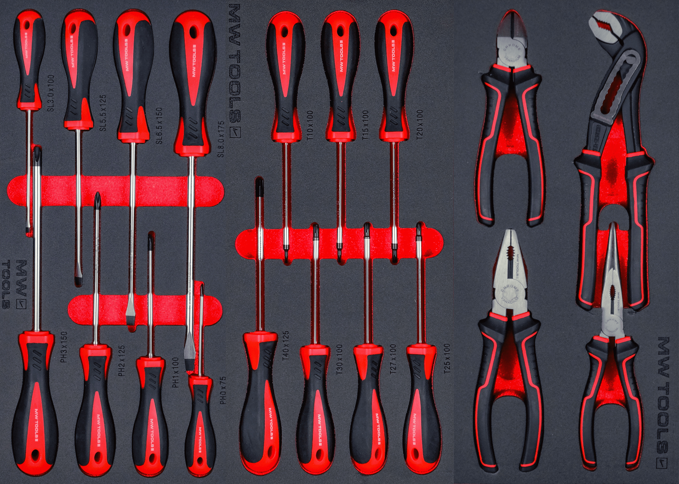 Metal Works 855006761 MWE211K1 Carro de herramientas completo con armario STARTER 212 piezas