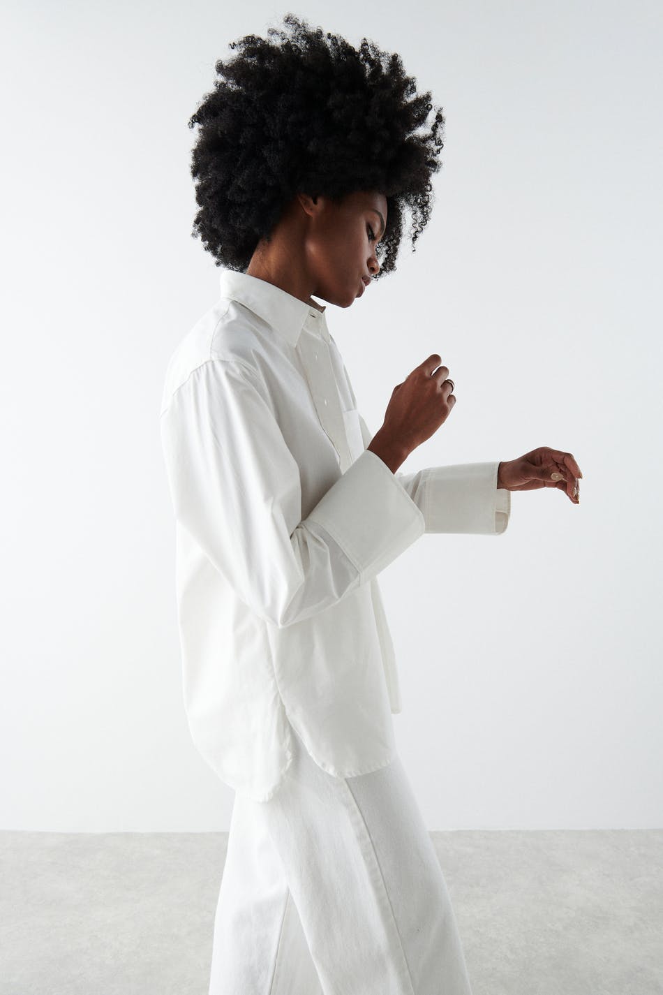 Gizem poplin shirt