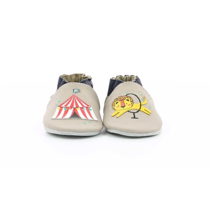 Chaussons cuir Lion Circus