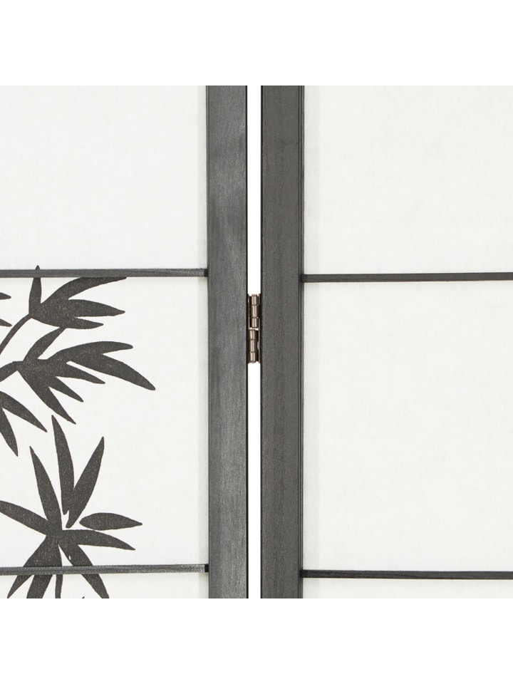 Homestyle4u 6-tlg. Paravent in Schwarz 264x179 günstig kaufen onesize