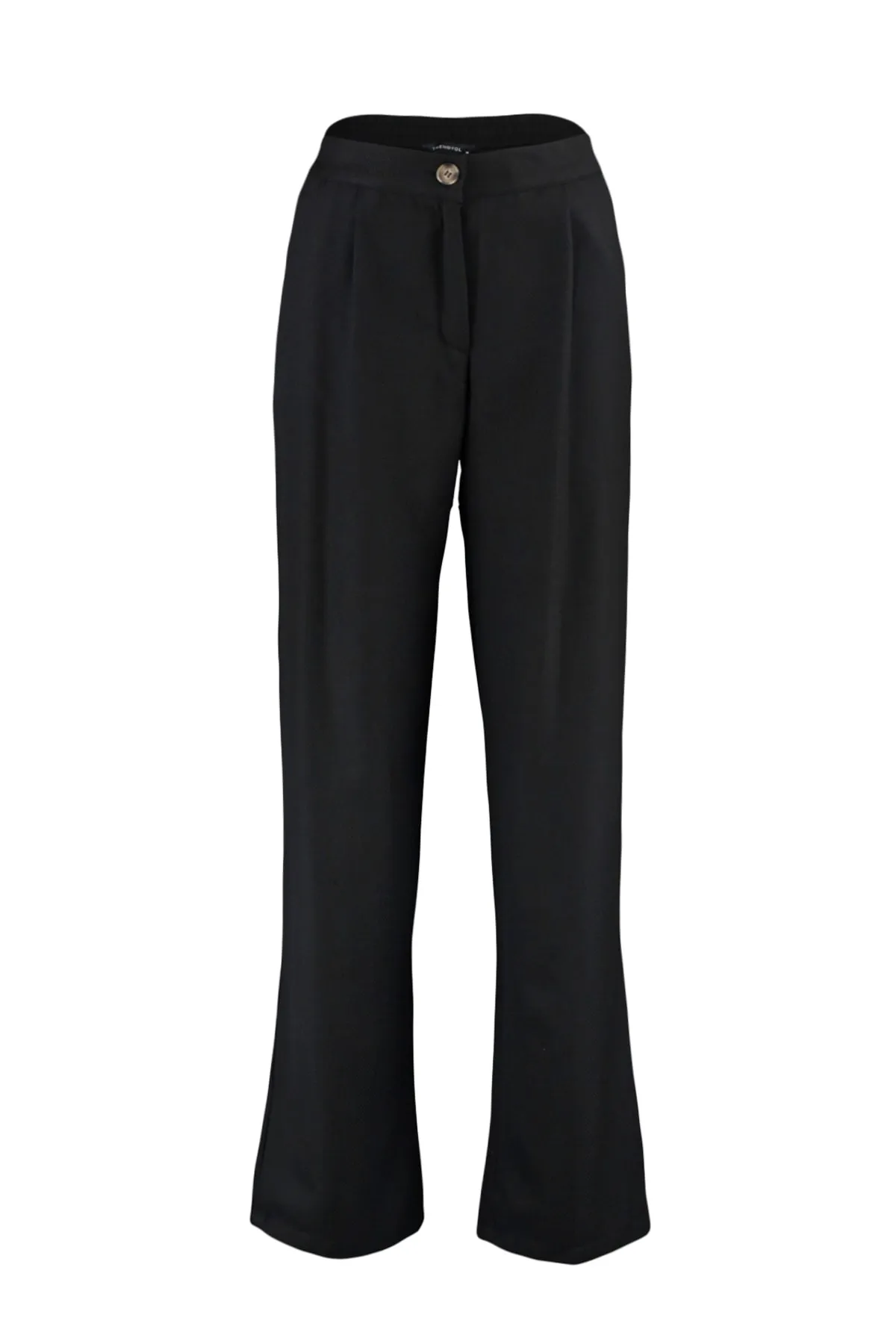 Trendyol Collection  Schwarze, gerade geschnittene Webhose TWOAW22PL0321