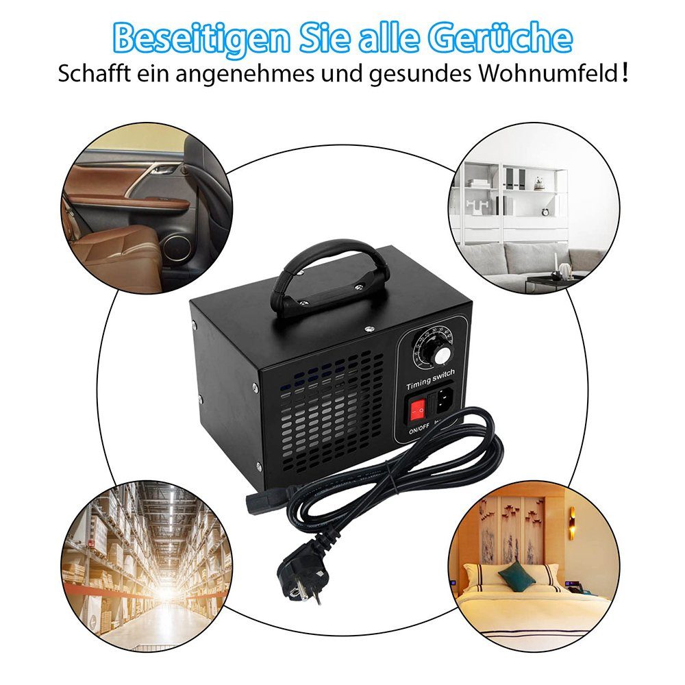 GelldG Luftreiniger Ozongenerator Industrieller Luftreiniger Ozongerät Geruchskiller O3