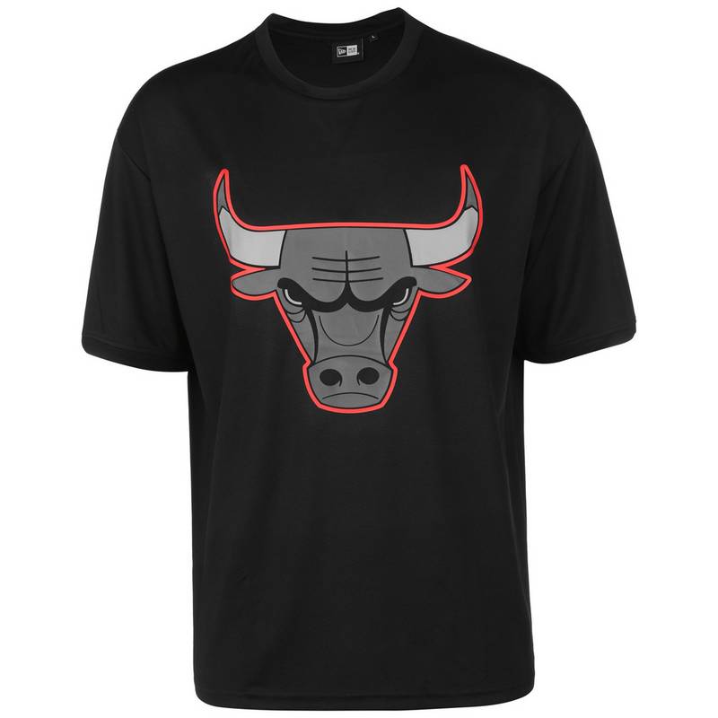 New Era NBA Chicago Bulls Outline Mesh T-Shirt Herren