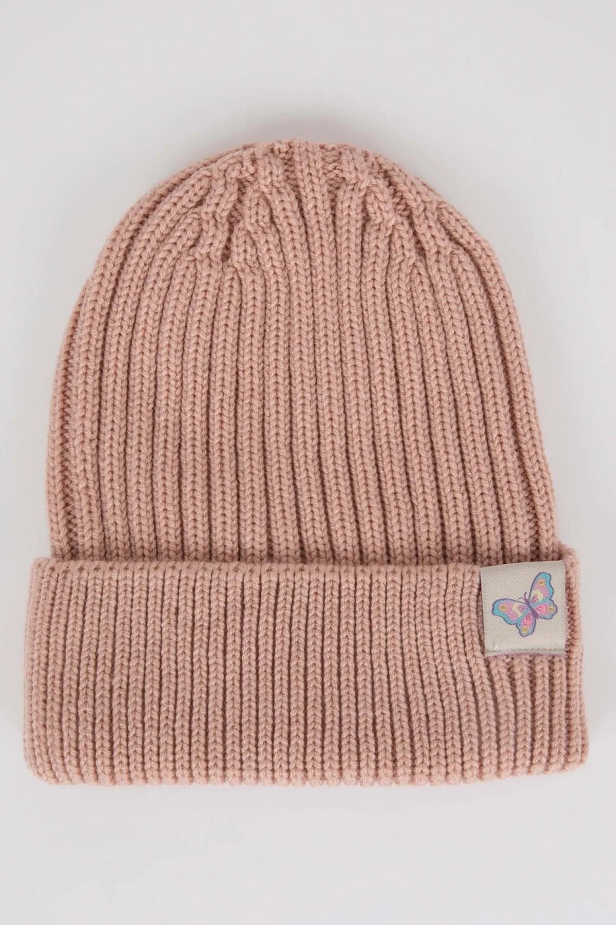 DeFacto  Gestrickte Baskenmütze mit gewebtem Etikett für Babys