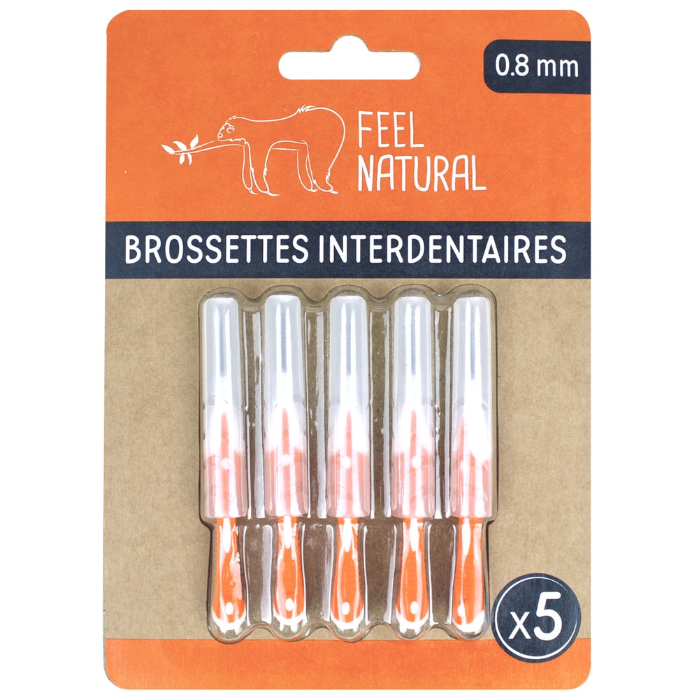 feel natural Lot de 5 brossettes interdentaires Accessoire Bucco-dentaire