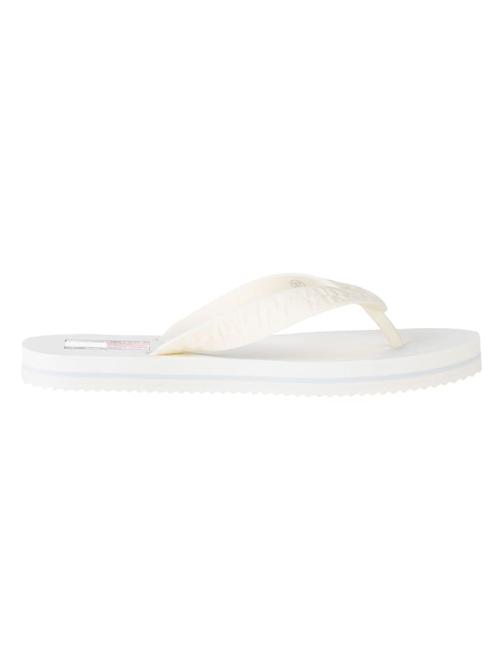 Tommy Hilfiger Shoes Zehentrenner in Creme günstig kaufen