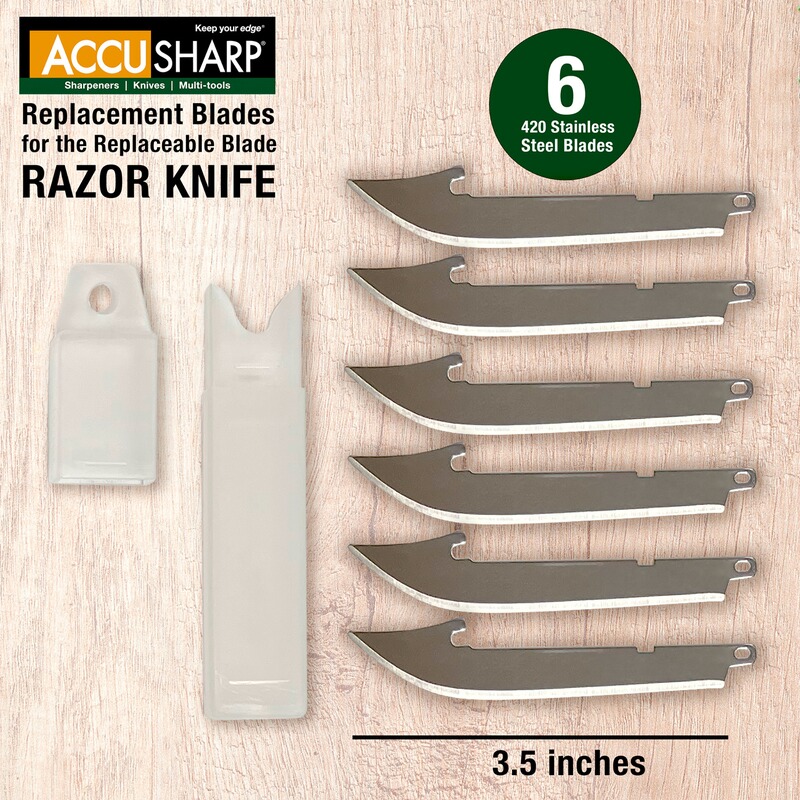 Accusharp Ersatzklingen RAZOR &ndash; 6 Stück