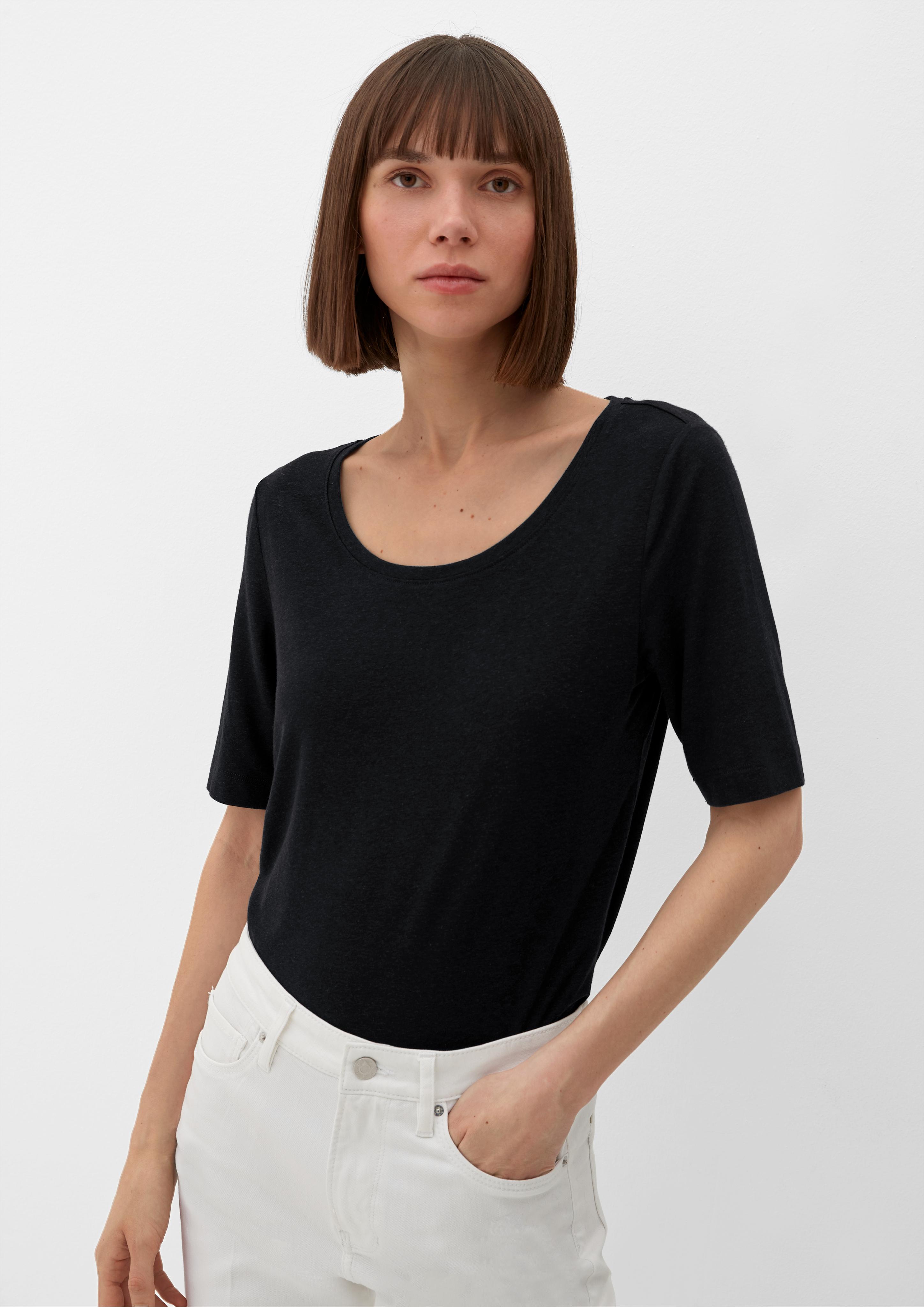 T-Shirt aus Viskosemix mit Leinen  2132318-9999
