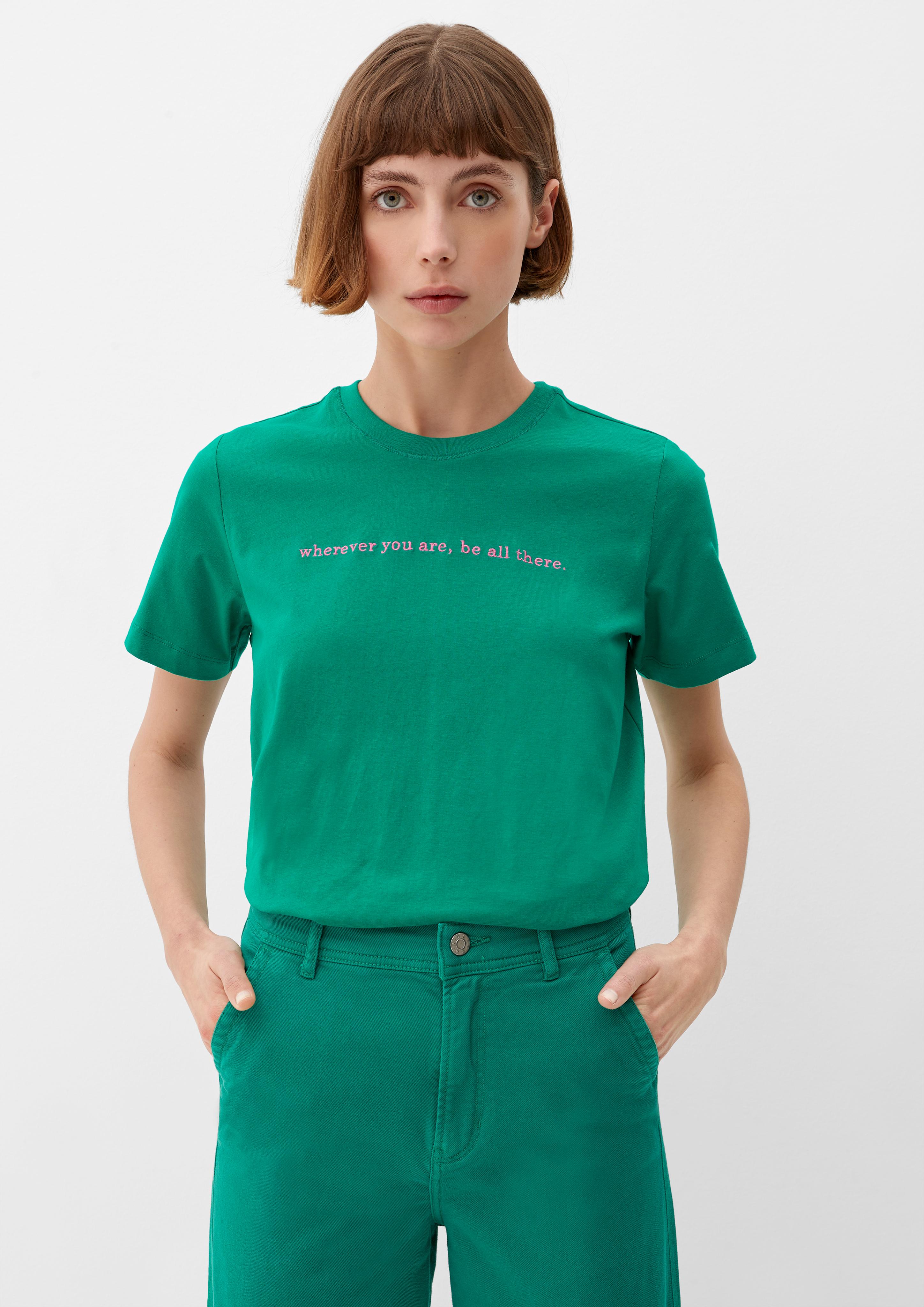 T-Shirt mit Stickerei  2130588-76D0