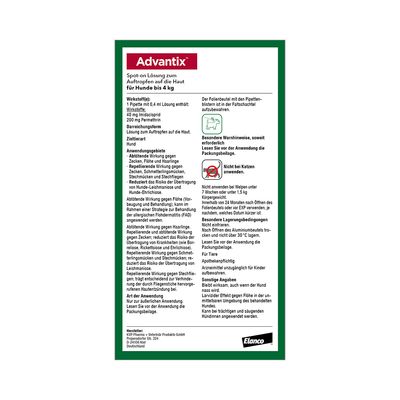 Advantix® 40 Spot-on für Hunde, bis 4 kg