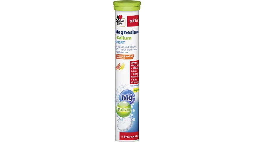 Doppelherz Magnesium + Kalium SPORT 15 Brausetabletten