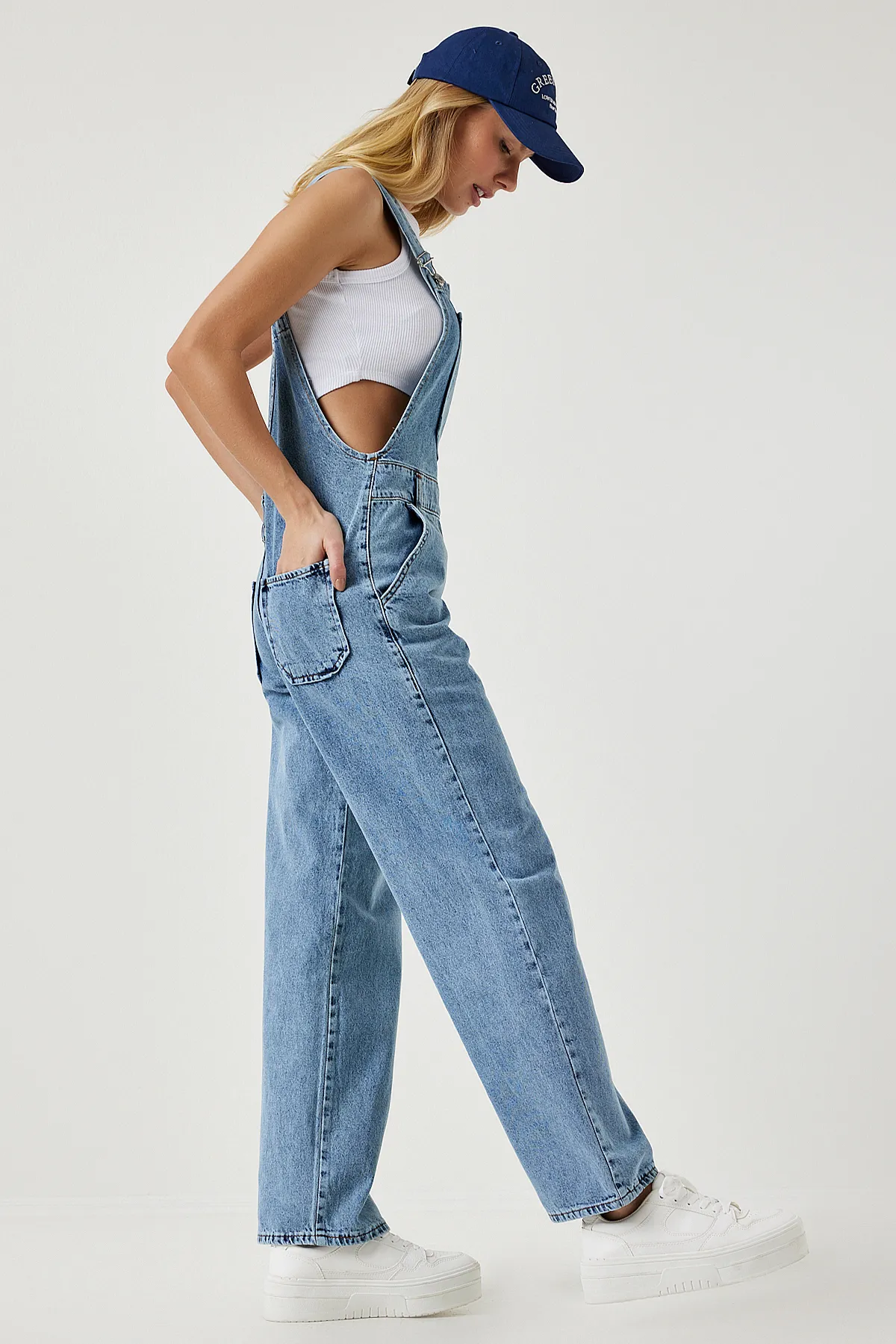 Happiness İstanbul  Jumpsuit - Dunkelblau - Regular Fit