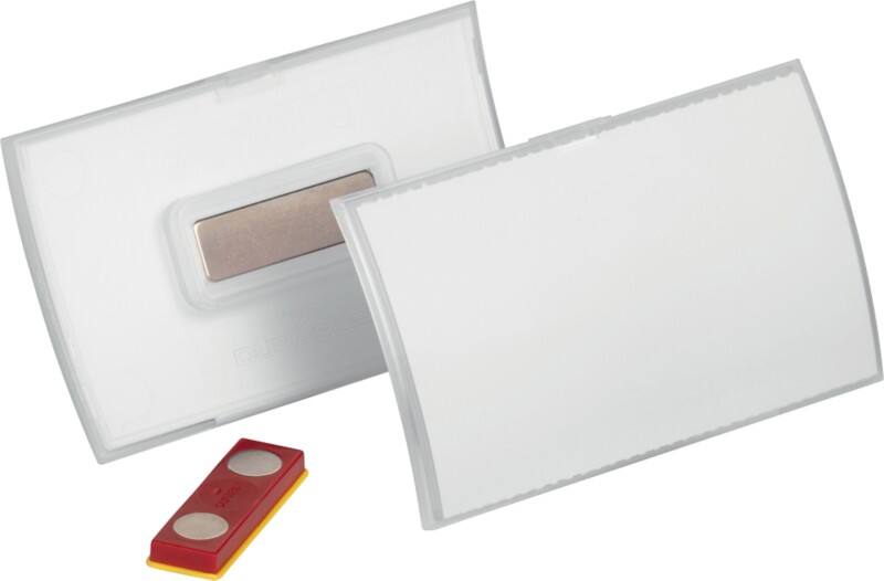 DURABLE CLICK FOLD Namensschild Magnet 826019 95 x 60 mm 10 Stück