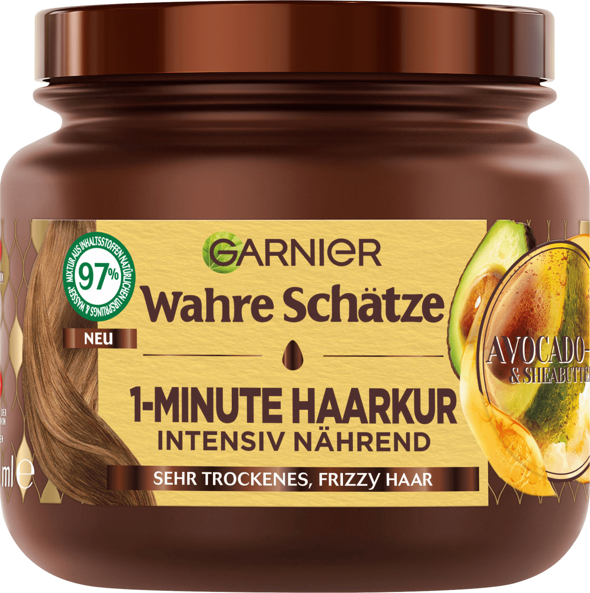 Haarkur 1-Minute Avocado-Öl & Sheabutter, 340 ml