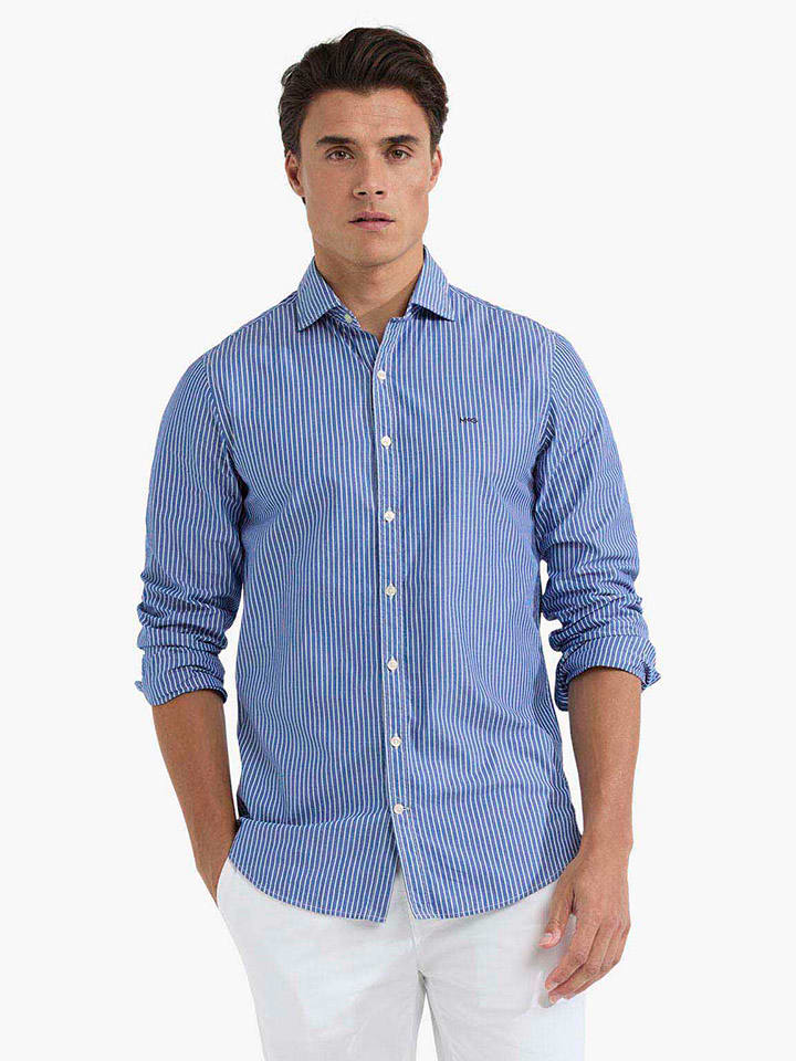 McGregor Hemd - Slim fit - in Blau günstig kaufen