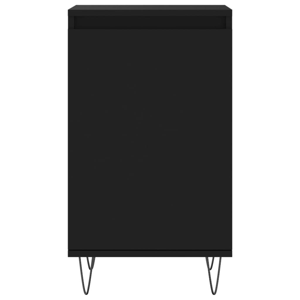 vidaXL Anrichte Sideboards 2 Stk Schwarz 40x35x70 cm Holzwerkstoff Kommode