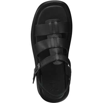 PX Plateau Sandale in schwarz