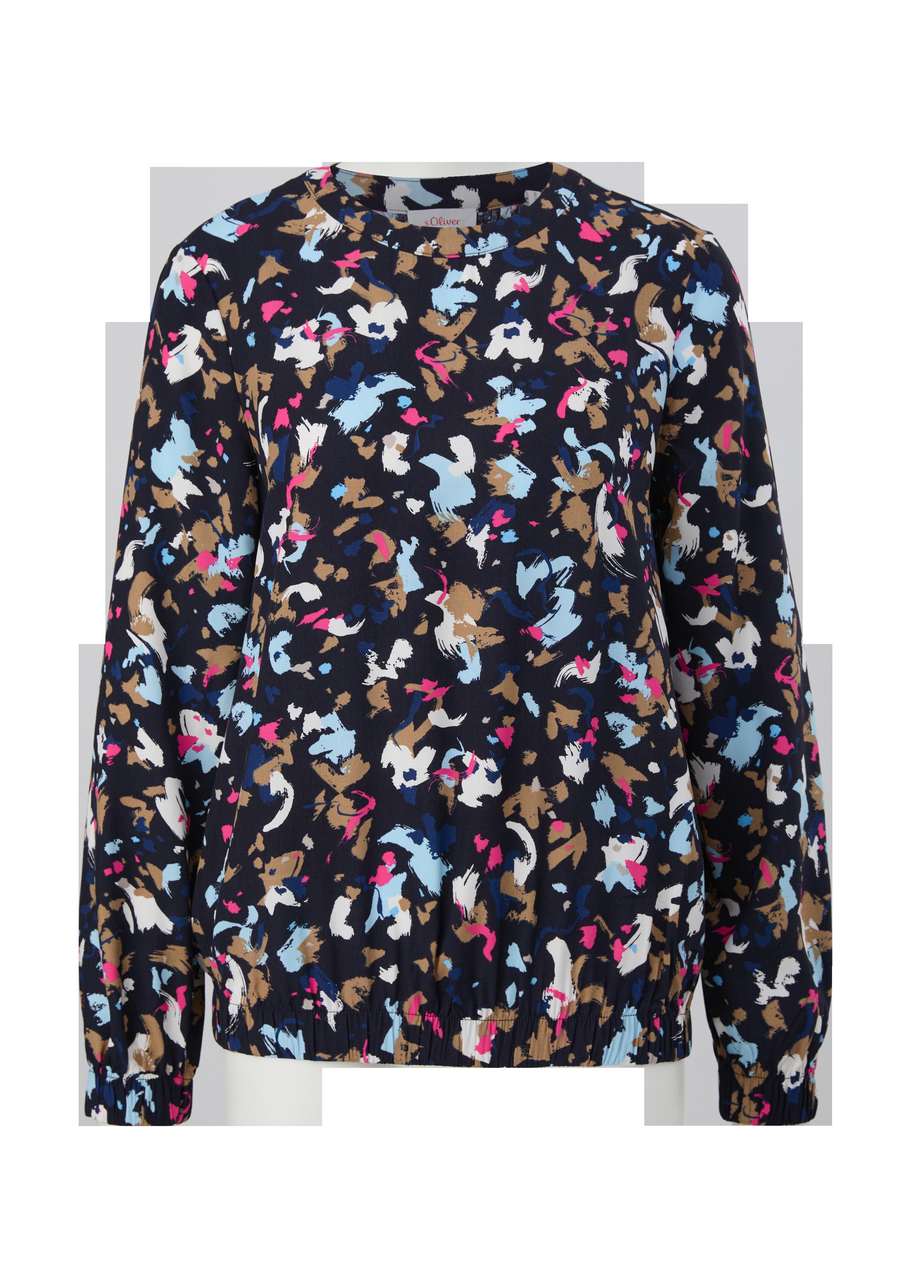 Viskosebluse in abstraktem Muster  2124883-59A0