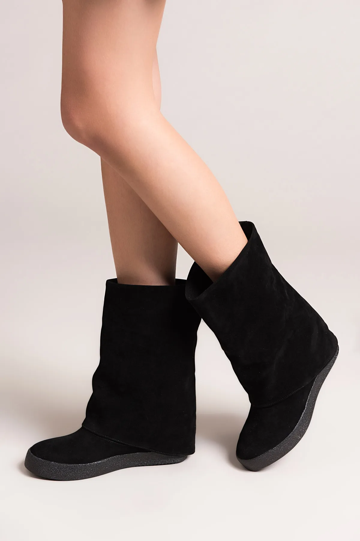 Fox Shoes  Schwarze Damenstiefel C437454602