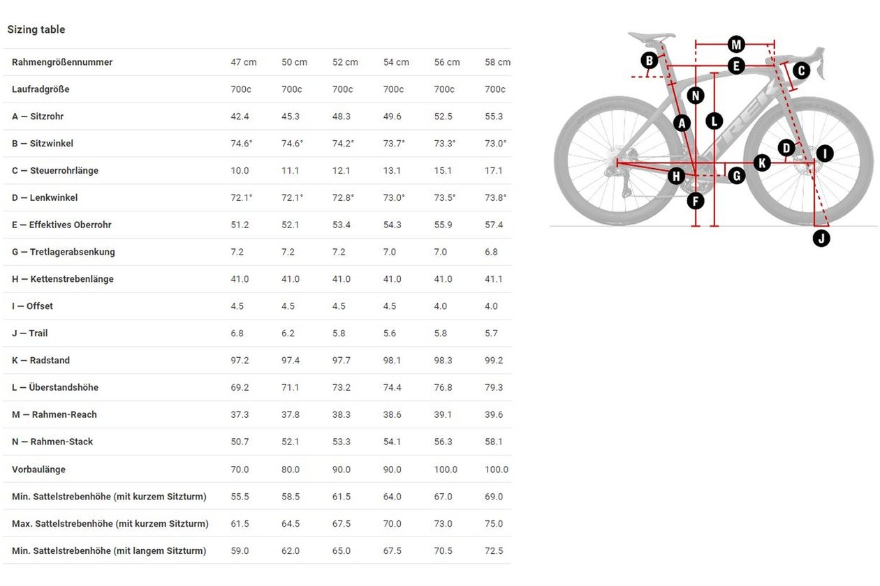 Trek Madone SL 6 Di2 - 2023 - 28 Zoll - Diamant