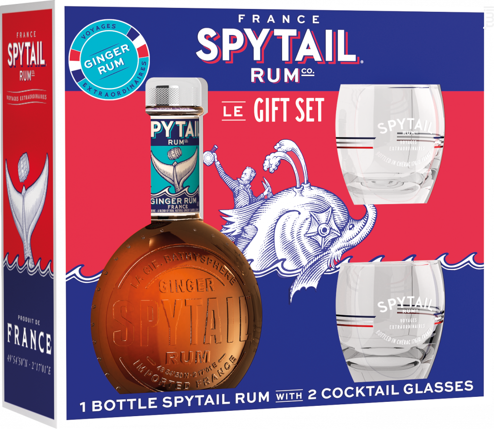 Spytail Cognac Barrel Coffret 2 Verres Spytail Rum
