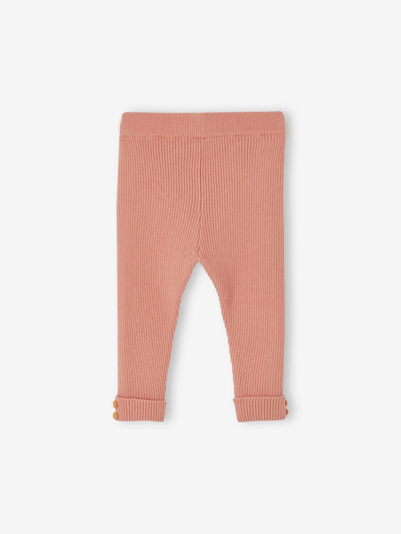 Vertbaudet Baby Strick-Leggings Oeko-Tex - koralle