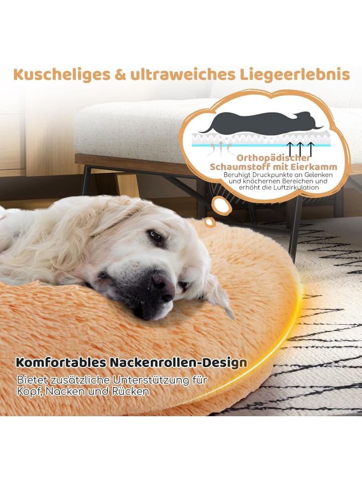 COSTWAY Hundebett für Menschen & Hunde in Braun günstig kaufen onesize