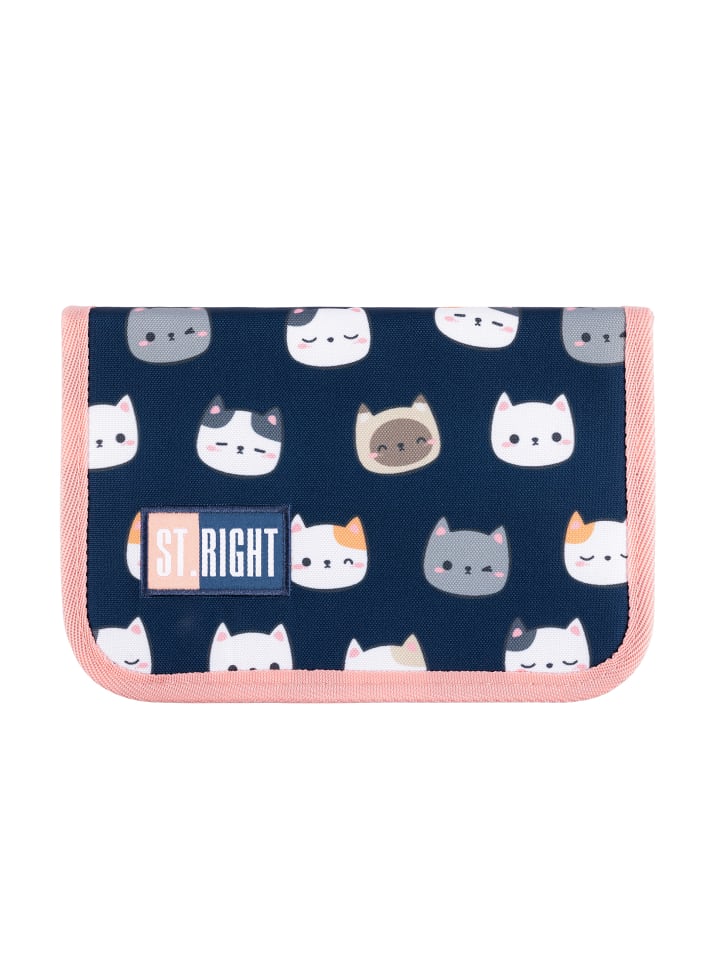 Yuhu.kids Federmappe Etui Kätzchen in Dunkel-Blau günstig kaufen onesize