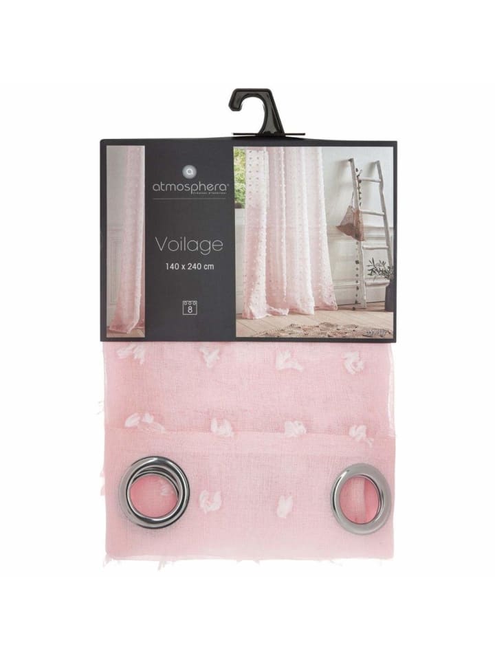 Atmosphera Créateur d'intérieur Gardine in rosa günstig kaufen onesize