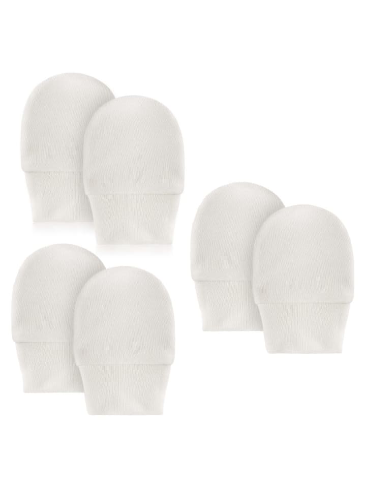 LaLoona Kratzfäustlinge 3 Paar Baby - Weiß in weiss günstig kaufen onesize
