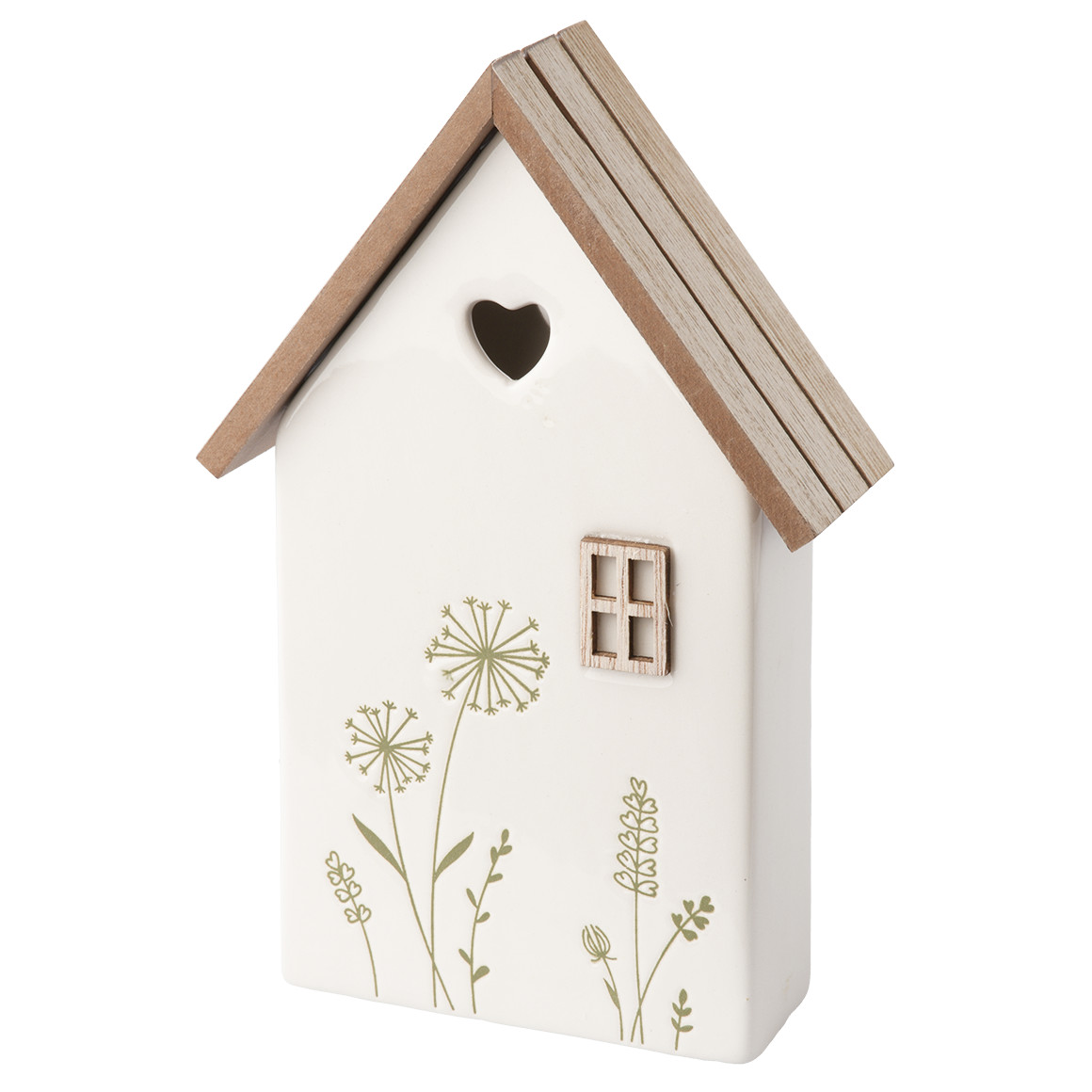 Großer Deko-Aufsteller Haus mit Blumen