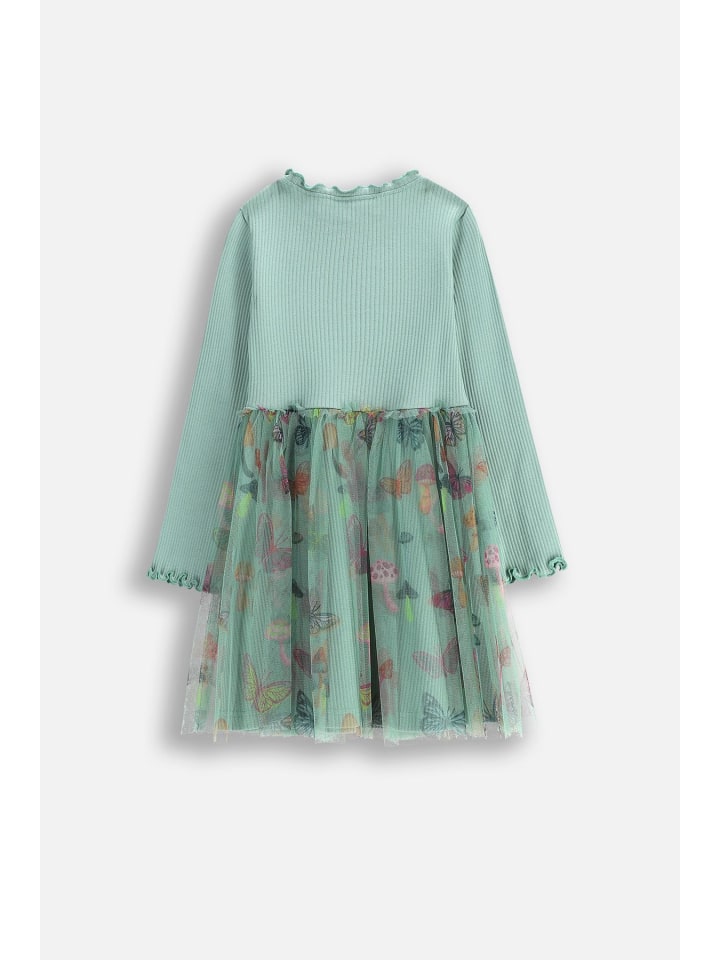 Coccodrillo Kleid mit langen Ärmeln in grün günstig kaufen