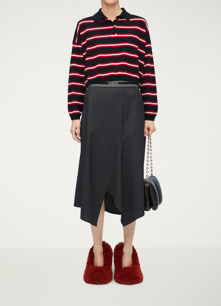 Jupe midi en laine LOEWE