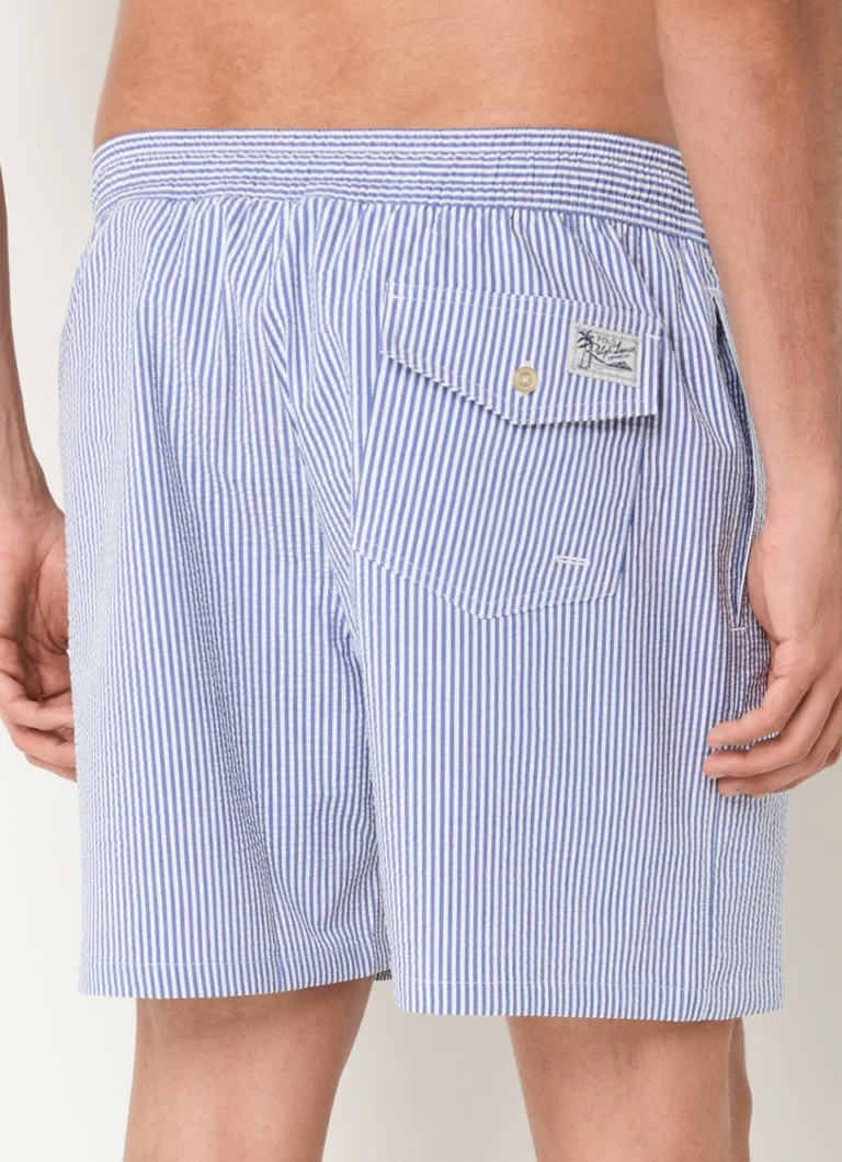 Ralph Lauren Traveler badeshorts med stripetrykk og sidelommer