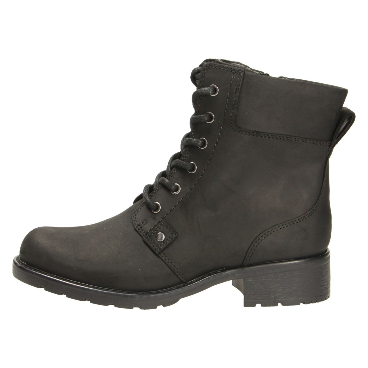 CLARKS Schnür-Stiefeletten schwarz