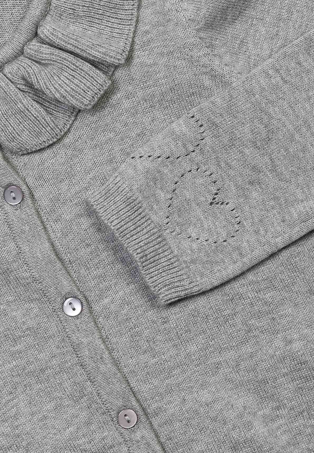 MINOTI Cardigan Gestrickte Rüschen-Strickjacke (3m-3y)