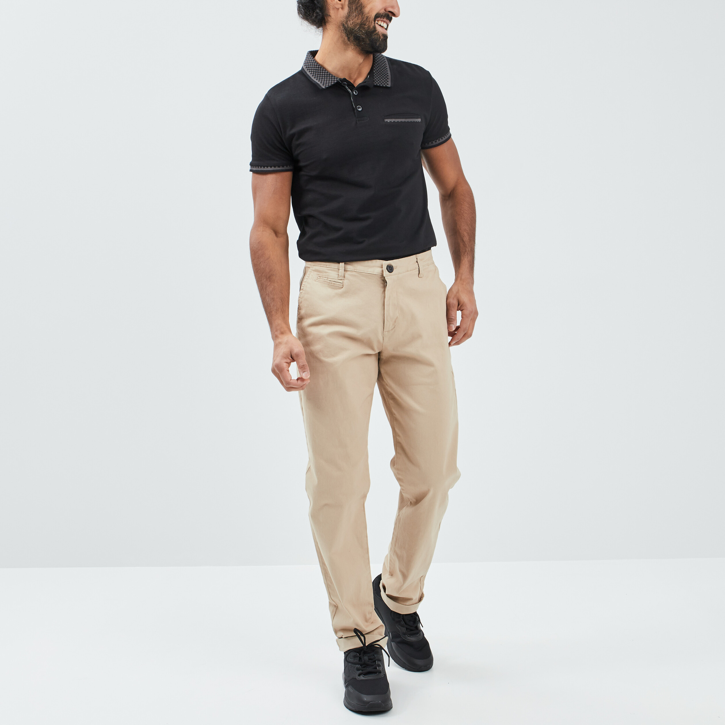Pantalon chino sable homme | La Halle