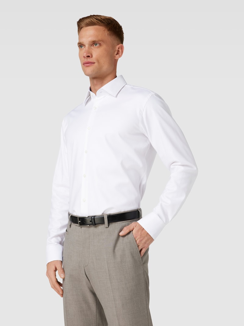 Regular Fit Business-Hemd mit Kentkragen Modell 'Hank' in weiß