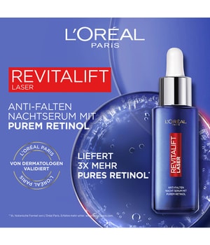 L'Oréal Paris Revitalift Laser Pure Retinol Deep Wrinkle Night Serum Gesichtsserum-50 ml