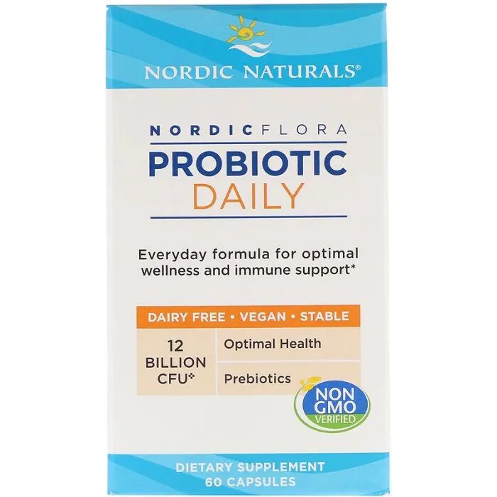 Nordic Naturals Nordic Flora Probiotik za svakodnevnu upotrebu, dodatak prehrani sa živim bakterijskim kulturama, kapsule