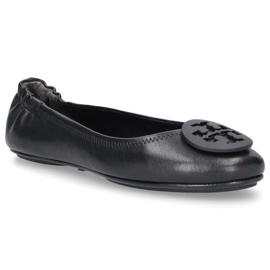 Tory Burch - Ballerinas MINNIE TRAVEL Ziegenleder - schwarz