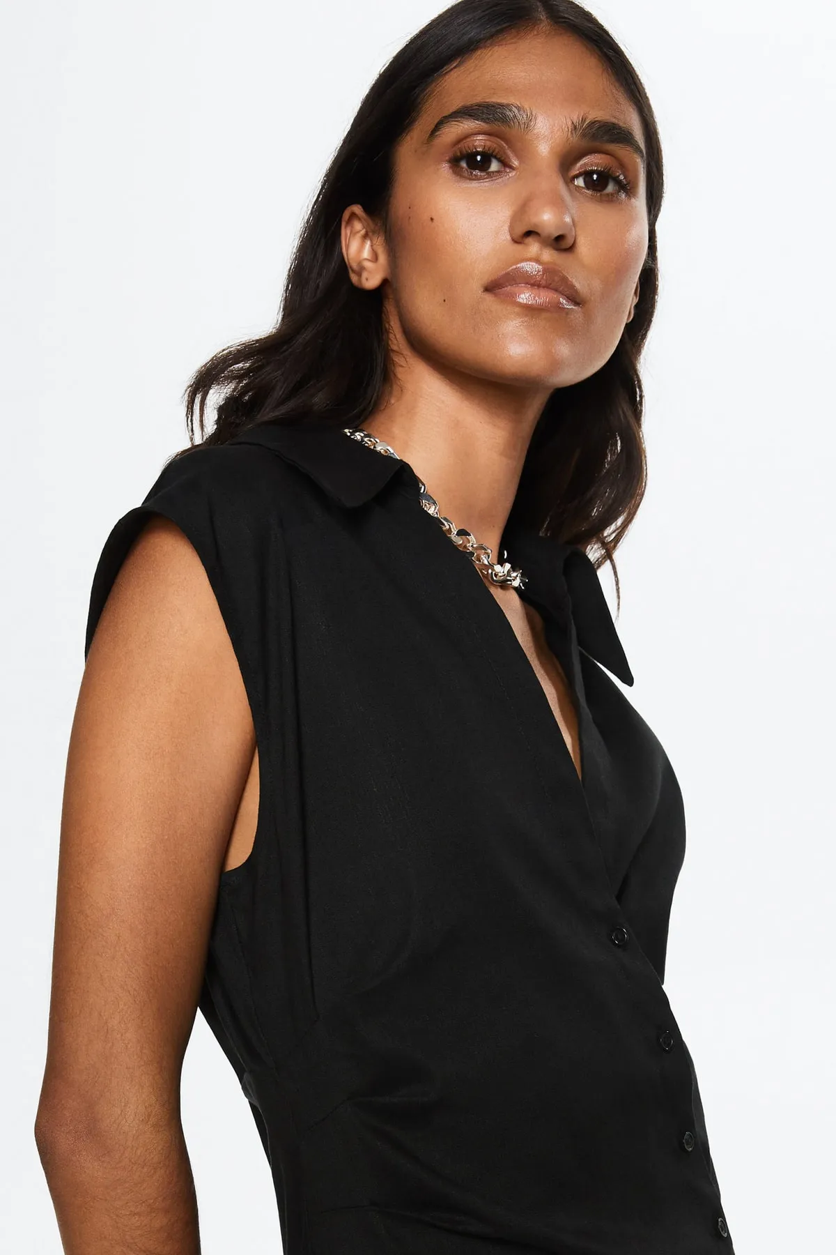 MANGO  Schwarzes Damenkleid 37050462