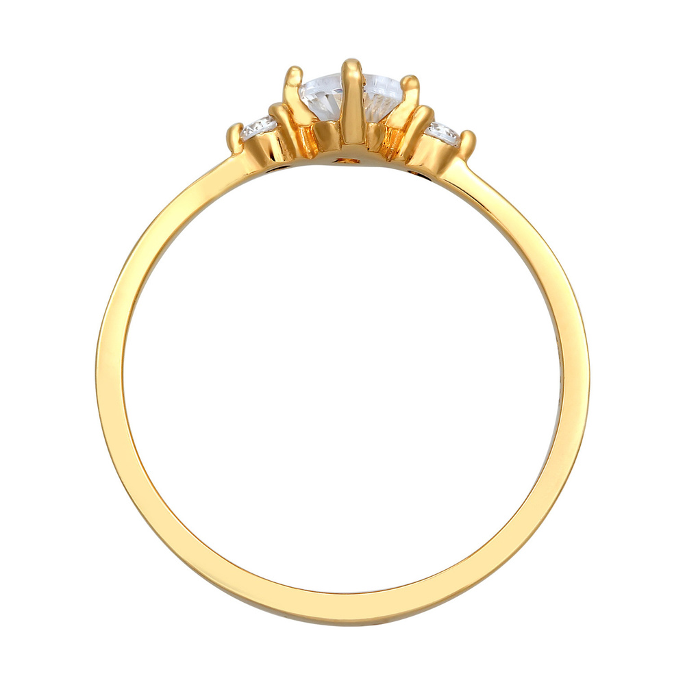 Elli Elli Bague Femmes Bague de fiançailles Ovale avec Cristal de Zirconium en Argent  Bague