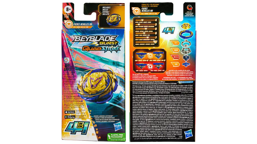 Hasbro - Beyblade Burst QuadStrike Single Pack, 1 Stück, sortiert