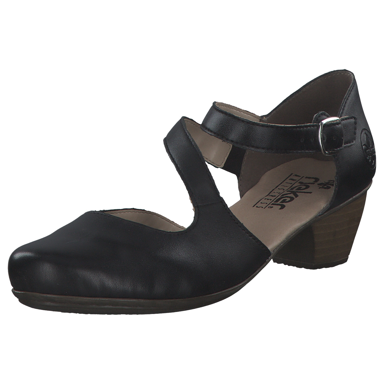 Rieker 41780, Pumps, Damen, schwarz/schwarz