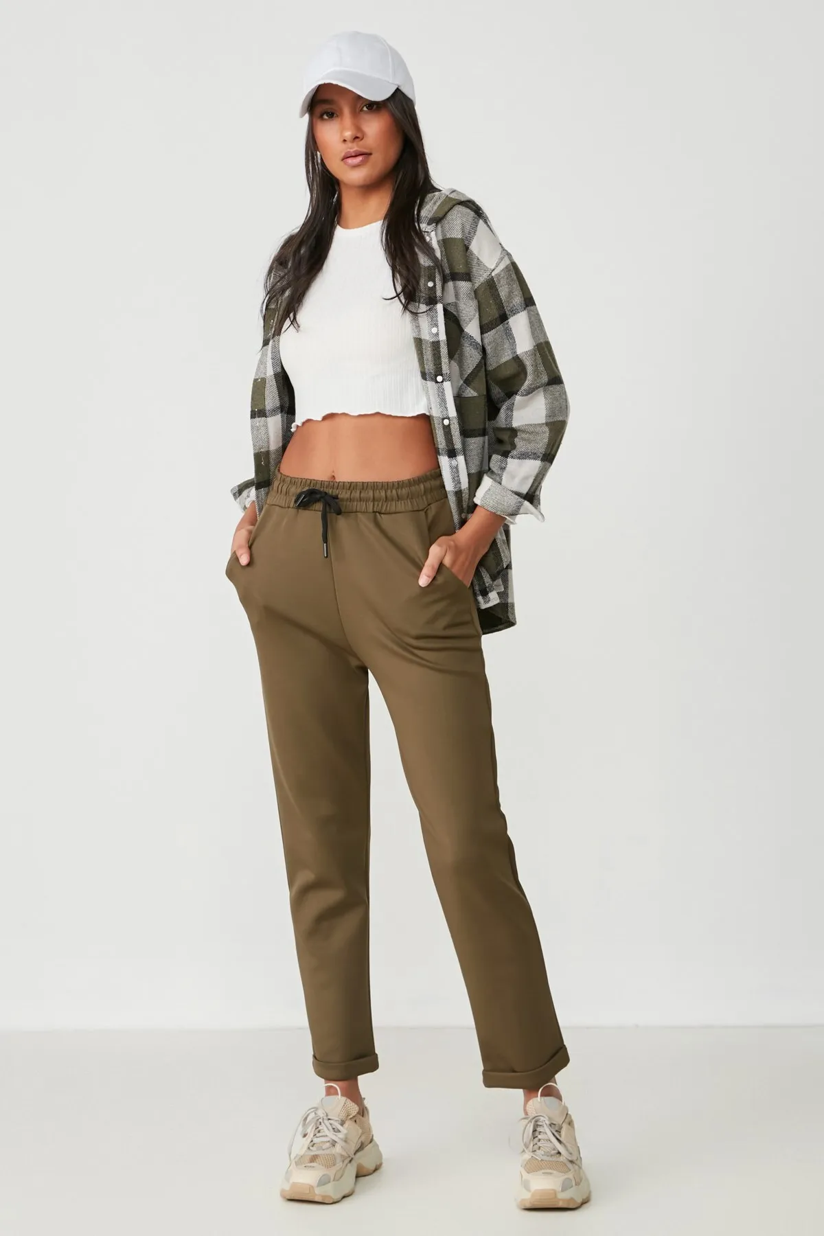 C&City  Doppelbein-Jogginghose 807 Khaki