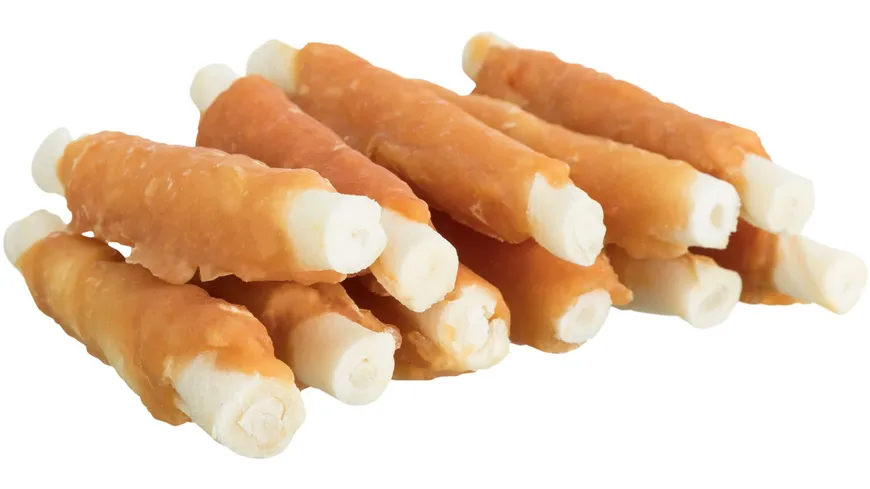 Trixie Denta Fun Mini-Kaurollen Huhn 6 cm 120 g Hundesnack 120 g